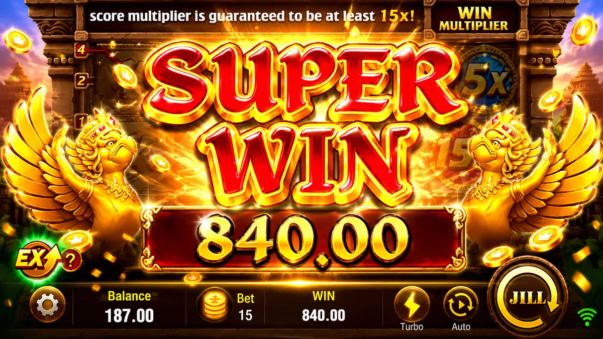 Fortune Gems how to play super win screen example