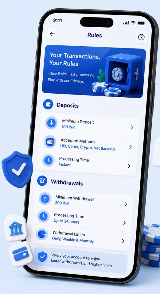 Checking casino deposit and withdrawal rules to see if the platform looks legit